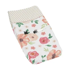Sweet Jojo Designs Girl Changing Pad Cover Watercolor Floral Peach Green And Gold -Sweet Jojo Designs Shop GUEST 800cb9cc f3b9 4cf7 b2f3 d71bf378f22b