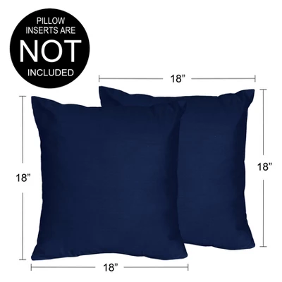 Sweet Jojo Designs Boy Girl Unisex/Gender Neutral Decorative Throw Pillow Covers 18in. (Pillow Inserts Not Included) Stripe Collection Navy Blue 2pc 4 Sweet Jojo Designs Boy Girl Unisex/Gender Neutral Decorative Throw Pillow Covers 18in. (Pillow Inserts Not Included) Stripe Collection Navy Blue 2pc - Image 2