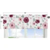 Sweet Jojo Designs Window Valance Treatment 54in. Watercolor Floral Burgundy Pink