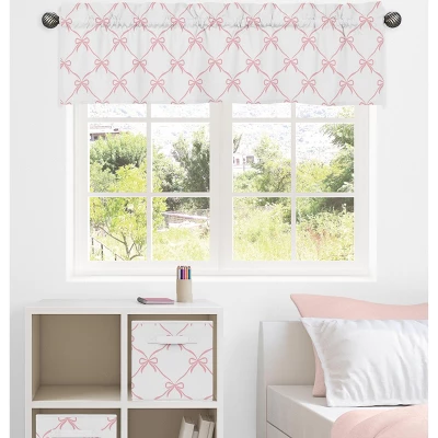 Sweet Jojo Designs Girl Window Valance Treatment 54in. Ballerina And Ballet Bows Pink And White 3 Sweet Jojo Designs Girl Window Valance Treatment 54in. Ballerina And Ballet Bows Pink And White