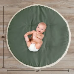 Sweet Jojo Designs Gender Neutral Unisex Baby Tummy Time Playmat Diamond Tuft Green And Ivory -Sweet Jojo Designs Shop GUEST 855c0cbe 255c 41a2 ba88 ccd771a0601c