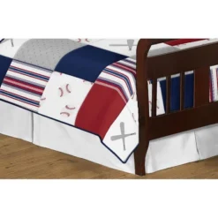 Sweet Jojo Designs Boy Toddler Bedding Set Baseball Patch Red, White, Blue And Grey 5 Pc -Sweet Jojo Designs Shop GUEST 86ecb6d4 c320 484d 9916 4c4960faec51
