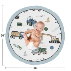 Sweet Jojo Designs Boy Baby Tummy Time Playmat Construction Truck Green Blue And Grey -Sweet Jojo Designs Shop GUEST 8b7a66cd 46ab 40f5 a7c4 4855b6a3352e