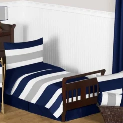 Navy & Gray Stripe Bedding Set (Toddler) - Sweet Jojo Designs -Sweet Jojo Designs Shop GUEST 90e48c21 8a27 4fc6 ad49 49542b6be254
