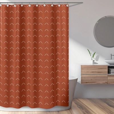 Sweet Jojo Designs Shower Curtain 72in.x72in. Diamond Tuft Orange And Ivory 3 Sweet Jojo Designs Shower Curtain 72in.x72in. Diamond Tuft Orange And Ivory