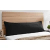 Sweet Jojo Designs Body Pillow Cover (Pillow Not Included) 54in.x20in. Solid Black