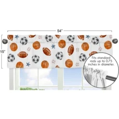 Sweet Jojo Designs Window Valance Treatment 54in. Watercolor Sports Theme Multicolor -Sweet Jojo Designs Shop GUEST 951e5da1 094c 41ea 9232 019433b2751e