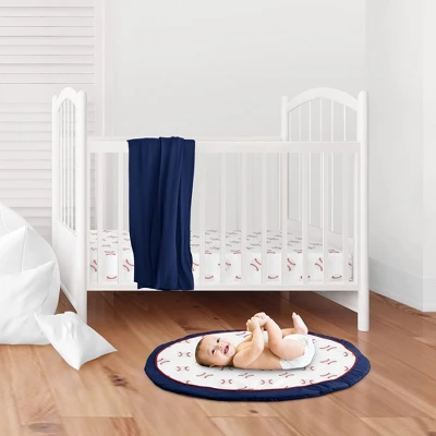 Sweet Jojo Designs Boy Baby Tummy Time Playmat Baseball Patch Red White And Blue 3 Sweet Jojo Designs Boy Baby Tummy Time Playmat Baseball Patch Red White And Blue