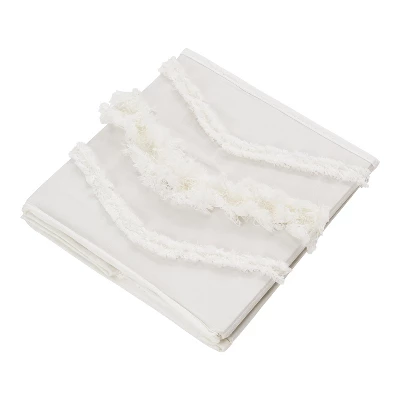Sweet Jojo Designs Boy Or Girl Gender Neutral Unisex Set Of 2 Kids' Decorative Fabric Storage Bins Bohemian Fringe Ivory 5 Sweet Jojo Designs Boy Or Girl Gender Neutral Unisex Set Of 2 Kids' Decorative Fabric Storage Bins Bohemian Fringe Ivory - Image 3