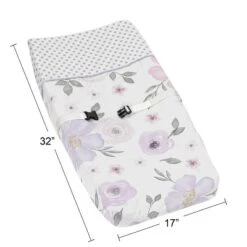Sweet Jojo Designs Girl Changing Pad Cover Watercolor Floral Collection Lavender Purple And Grey -Sweet Jojo Designs Shop GUEST a2d976d8 6f0f 4639 ad0c fc76f24378dd