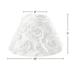 Sweet Jojo Designs Girl Empire Lamp Shade 4in.x7in.x10in. Rose White