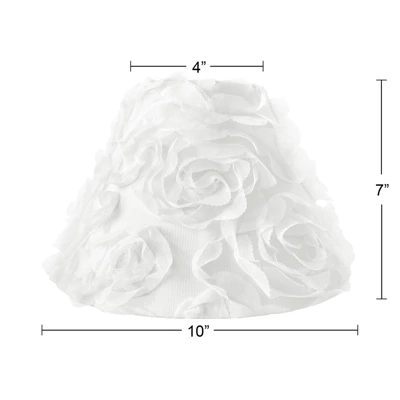 Sweet Jojo Designs Girl Empire Lamp Shade 4in.x7in.x10in. Rose White 3 Sweet Jojo Designs Girl Empire Lamp Shade 4in.x7in.x10in. Rose White