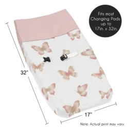 Sweet Jojo Designs Girl Changing Pad Cover Butterfly Pink And Taupe -Sweet Jojo Designs Shop GUEST a4cf32e5 4d87 45f0 925d cd4c2fc1f4a7