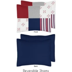 Sweet Jojo Designs Boy Full/Queen Comforter Bedding Set Baseball Patch Red White And Blue 3pc. 9 Sweet Jojo Designs Boy Full/Queen Comforter Bedding Set Baseball Patch Red White And Blue 3pc. -Sweet Jojo Designs Shop GUEST a96e7e1d 6138 40e8 9181 4e2710bde85e