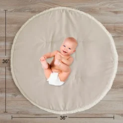 Sweet Jojo Designs Boy Girl Gender Neutral Unisex Baby Tummy Time Playmat Boho Fringe Taupe Linen Collection -Sweet Jojo Designs Shop GUEST aa7ccb81 cdfd 4d06 8c97 f65765a6405d