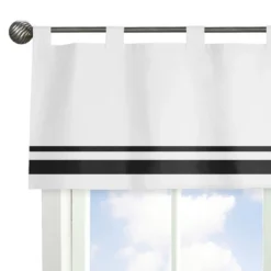 Sweet Jojo Designs Window Valance Treatment 54in. Hotel White And Black -Sweet Jojo Designs Shop GUEST ac89c7a5 a888 4d25 8c27 cb3df8c86974