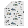 5pc Toddler Construction Truck Bedding Set Green/Blue - Sweet Jojo Designs