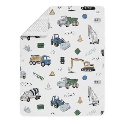 5pc Toddler Construction Truck Bedding Set Green/Blue - Sweet Jojo Designs 3 5pc Toddler Construction Truck Bedding Set Green/Blue - Sweet Jojo Designs