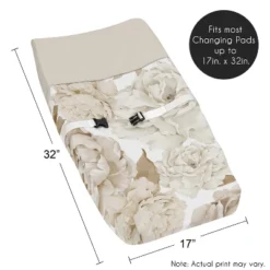 Sweet Jojo Designs Girl Changing Pad Cover Peony Floral Garden Taupe And Ivory 11 Sweet Jojo Designs Girl Changing Pad Cover Peony Floral Garden Taupe And Ivory -Sweet Jojo Designs Shop GUEST b4a2ac5b 0f34 409e 9998 11bbb3a4d6d3