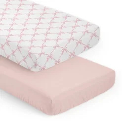 Sweet Jojo Designs Girl Fitted Crib Sheets Set Ballerina And Ballet Bows Pink And White 2pc -Sweet Jojo Designs Shop GUEST b6233c1f eef1 4999 aee3 44c204f3676c