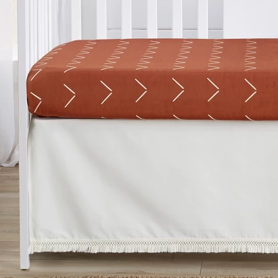 Sweet Jojo Designs Boy Or Girl Gender Neutral Unisex Baby Crib Bedding Set - Orange Diamond Tuft Collection 4pc 5 Sweet Jojo Designs Boy Or Girl Gender Neutral Unisex Baby Crib Bedding Set - Orange Diamond Tuft Collection 4pc - Image 3