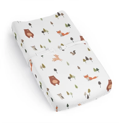 Sweet Jojo Designs Boy Girl Gender Neutral Unisex Changing Pad Sheet Woodland Animal Pals Green Beige And Orange 8 Sweet Jojo Designs Boy Girl Gender Neutral Unisex Changing Pad Sheet Woodland Animal Pals Green Beige And Orange - Image 6
