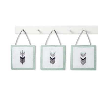 Sweet Jojo Designs Crib Bedding Set - Navy & Mint Mod Arrow - 11pc 9 Sweet Jojo Designs Crib Bedding Set - Navy & Mint Mod Arrow - 11pc - Image 7