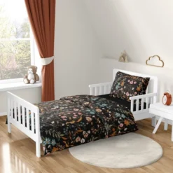 Sweet Jojo Designs Girl Toddler Bedding Set Boho Floral Wildflower Orange Black And Blue 5pc -Sweet Jojo Designs Shop GUEST c4c51c41 2674 4059 8948 8fd0a099ce06