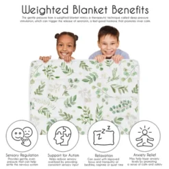 Sweet Jojo Designs Boy Girl Unisex Gender Neutral Toddler Weighted Blanket 5lbs. For Kids Botanical Green And White -Sweet Jojo Designs Shop GUEST c95b6a13 3ebf 4aff 89ea 6889d4331a7a