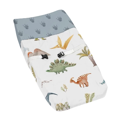 Sweet Jojo Designs Boy Changing Pad Cover Watercolor Dinosaur Dino Multicolor 7 Sweet Jojo Designs Boy Changing Pad Cover Watercolor Dinosaur Dino Multicolor - Image 5