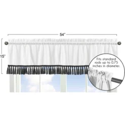Sweet Jojo Designs Window Valance Treatment 54in. Boho Stitch Black And White -Sweet Jojo Designs Shop GUEST cbb049d4 1ebf 4068 a08e 6301b971cc6a