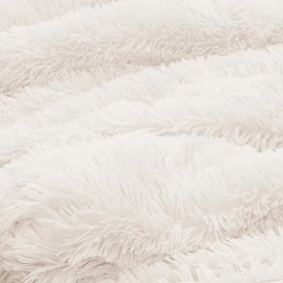 Sweet Jojo Designs Body Pillow Cover (Pillow Not Included) 54in.x20in. Boho Faux Fur Ivory 4 Sweet Jojo Designs Body Pillow Cover (Pillow Not Included) 54in.x20in. Boho Faux Fur Ivory - Image 2