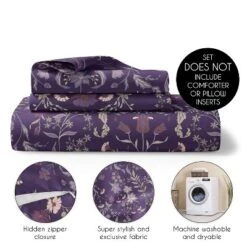 Sweet Jojo Designs Queen Duvet Cover And Shams Set Boho Floral Wildflower Plum Purple And Teal 3pc -Sweet Jojo Designs Shop GUEST d38ba431 2ce4 4f18 9925 be0763bb7a3c