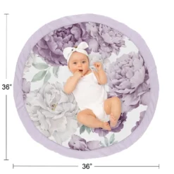 Sweet Jojo Designs Girl Baby Tummy Time Playmat Peony Floral Garden Purple And Ivory 8 Sweet Jojo Designs Girl Baby Tummy Time Playmat Peony Floral Garden Purple And Ivory -Sweet Jojo Designs Shop GUEST d6bae998 2e62 457b 96bf 1250e0a2d330