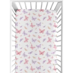 Sweet Jojo Designs Girl Baby Fitted Crib Sheet Butterfly Pink And Purple -Sweet Jojo Designs Shop GUEST d83a8563 8d1a 48a2 8c0a 496e58a58f2c