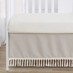 Sweet Jojo Designs Boy Or Girl Gender Neutral Unisex Baby Crib Bedding Set - Boho Fringe Taupe Linen Collection 4pc -Sweet Jojo Designs Shop GUEST dae8ccbc cea0 4ced bae9 43e16ffa4121