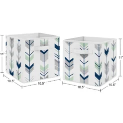 Sweet Jojo Designs Fabric Storage Bins Set Mod Arrow Grey Blue And Green -Sweet Jojo Designs Shop GUEST dc26112c 1291 4022 ac56 511251c28571