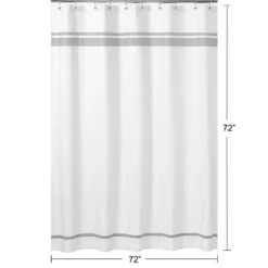 Sweet Jojo Designs Shower Curtain 72in.x72in. Hotel White And Gray -Sweet Jojo Designs Shop GUEST e038f7a7 9ffd 4bd8 9f5a 04f45b4f665d