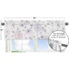 Sweet Jojo Designs Window Valance Treatment 54in. Watercolor Floral Purple Pink And Grey