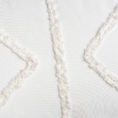 Sweet Jojo Designs Body Pillow Cover (Pillow Not Included) 54in.x20in. Diamond Tuft Ivory 5 Sweet Jojo Designs Body Pillow Cover (Pillow Not Included) 54in.x20in. Diamond Tuft Ivory - Image 3