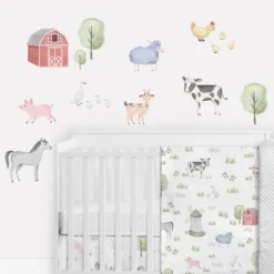 Sweet Jojo Designs Boy Or Girl Gender Neutral Unisex Wall Decal Stickers Art Nursery Décor Farm Animals Multicolor 4pc -Sweet Jojo Designs Shop GUEST ea7d7d3d ceb7 4ba1 a5d6 b33a748ff935