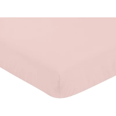 Sweet Jojo Designs Girl Baby Crib Bedding Set - Boho Fringe White And Pink Collection 4pc 7 Sweet Jojo Designs Girl Baby Crib Bedding Set - Boho Fringe White And Pink Collection 4pc - Image 5