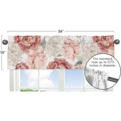 Sweet Jojo Designs Window Valance Treatment 54in. Peony Floral Garden Pink And Ivory -Sweet Jojo Designs Shop GUEST ef439a62 156c 41eb b240 3f77598c1ec6