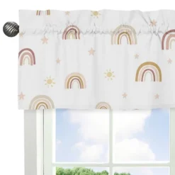 Sweet Jojo Designs Window Valance Treatment 54in. Boho Rainbow Pink Yellow And Beige -Sweet Jojo Designs Shop GUEST f2e36d74 cd1a 4ab6 ab7d 308337748db2