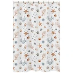 Sweet Jojo Designs Boy, Girl, Unisex/Gender Neutral Shower Curtain 72in.x72in. Seashells Multicolor 13 Sweet Jojo Designs Boy, Girl, Unisex/Gender Neutral Shower Curtain 72in.x72in. Seashells Multicolor -Sweet Jojo Designs Shop GUEST f30d38e9 7f29 4e03 b79c 83b10b48da22
