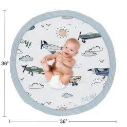 Sweet Jojo Designs Boy Baby Tummy Time Playmat Airplane Green And Blue -Sweet Jojo Designs Shop GUEST f407fb00 f577 40bd 8c65 07b9c01c84b1