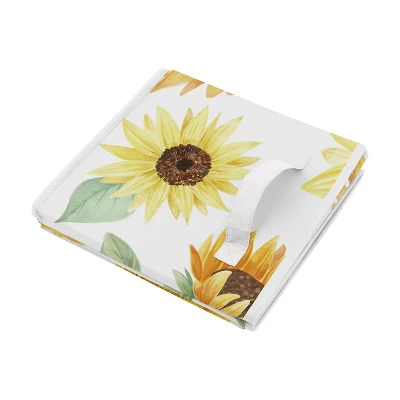 Sweet Jojo Designs Girl Fabric Storage Toy Bin Sunflower Yellow Green And Brown 5 Sweet Jojo Designs Girl Fabric Storage Toy Bin Sunflower Yellow Green And Brown - Image 3