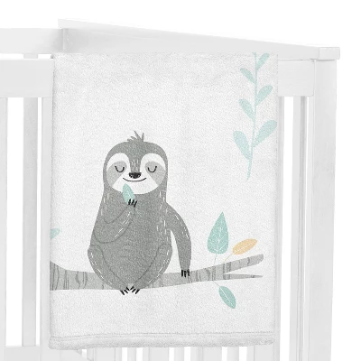 Sweet Jojo Designs Gender Neutral Baby Milestone Blanket Sloth Blue Grey And White 3 Sweet Jojo Designs Gender Neutral Baby Milestone Blanket Sloth Blue Grey And White