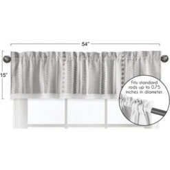 Sweet Jojo Designs Window Valance Treatment 54in. Boho Geometric Jacquard Ivory Black White -Sweet Jojo Designs Shop GUEST f59cecb8 177a 4295 a19a 54d94f8bc0fc
