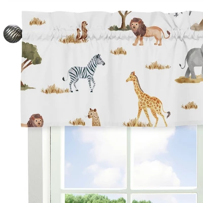 Sweet Jojo Designs Window Valance Treatment 54in. Jungle Multicolor 5 Sweet Jojo Designs Window Valance Treatment 54in. Jungle Multicolor - Image 3
